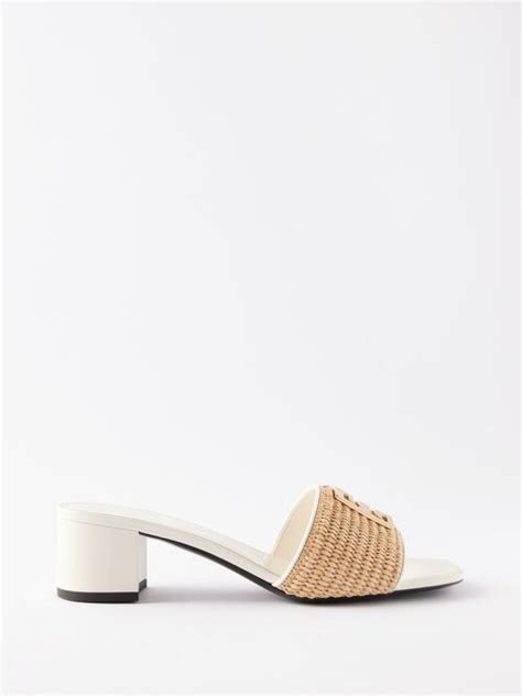 givenchy faux raffia sandals